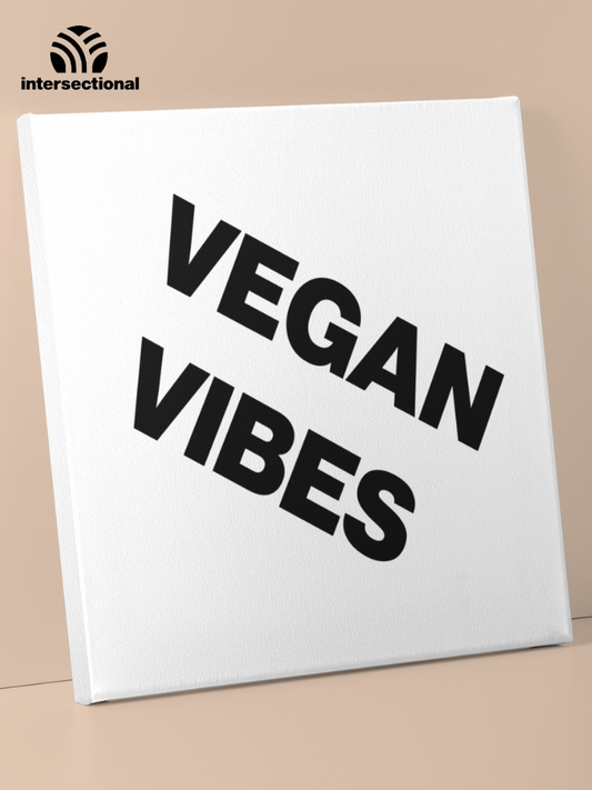 Vegan Vibes Premium Stretched Canvas