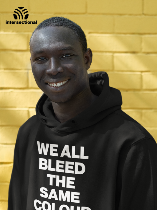 We All Bleed The Same Colour Organic Hoodie