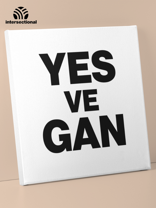 Yes Ve Gan Premium Stretched Canvas