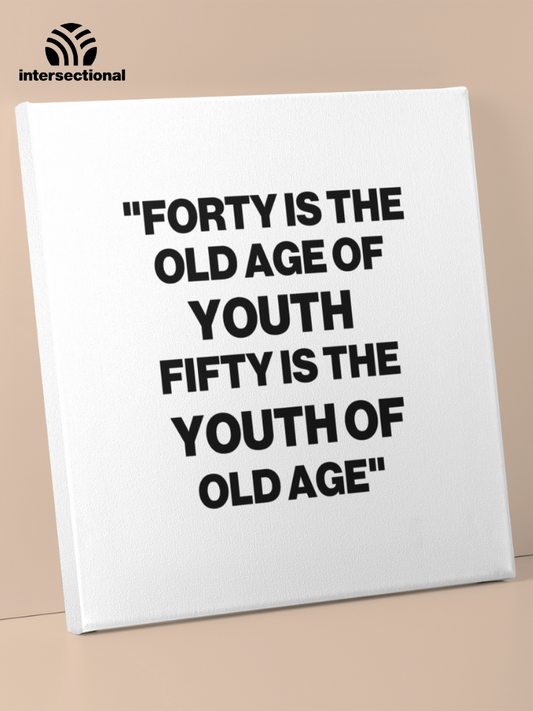 Youth Of Old Age Premium Stretched Canvas